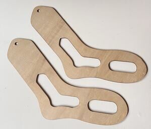 Wooden Sock Blockers, 9", Set Of 2, For Knitting and Crochet